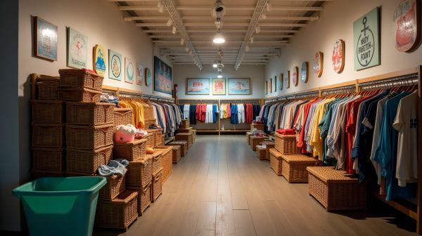 Comment une boutique de bord de mer se fournit en paniers et en prêt-à-porter avant la saison